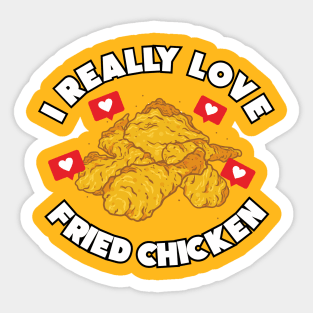 Love Fried Chicken Sticker